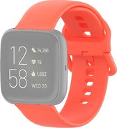 Mobigear Dotted Siliconen Bandje voor Fitbit Versa 2 - Oranje