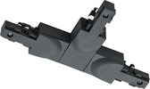 Spanningsrail Doorverbinder - Trion Dual - T Connector - Aarde Links - 2 Fase - Mat Zwart - BES LED