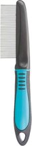 Trixie Dierenkam Combi 22 Cm Staal/rubber Blauw/grijs