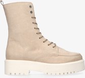 Tango | Bee chunky 39-a soft nude vegan suede boot - matching sole | Maat: 42