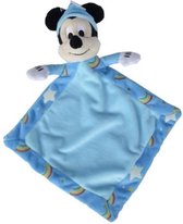 Mickey Mouse Regenboog - Disney Knuffeldoekje Pluche Knuffel 30 cm (Glow In The Dark) | Disney Baby Plush Toy | Knuffeldoek voor baby | Zacht lief knuffeldoekje | Kraam cadeau | Kr