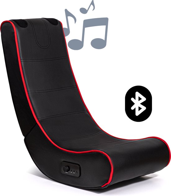 BluMill Gamestoel - incl. Bluetooth Speaker - Headset aansluiting - Inklapbaar - Lounge stoel