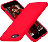 Mobiq - Liquid Silicone Case iPhone SE (2022 / 2020)/8/7 - rood