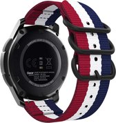 Strap-it Samsung Galaxy Watch 4 Classic 46mm nylon gesp band - 3-kleurig