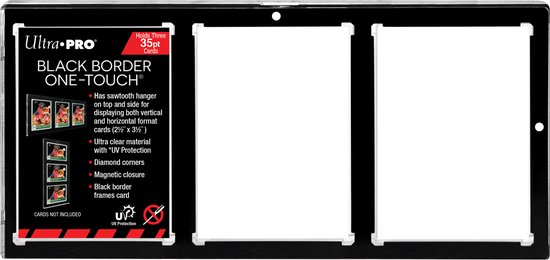 Ultra PRO - One-Touch Magnetic Holder - Black Border - 3-card