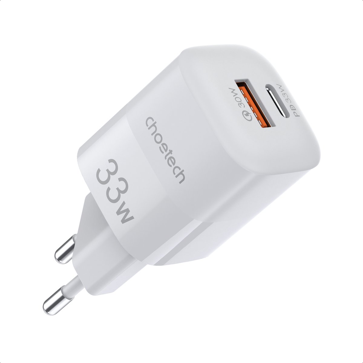 Choetech - snelle - GaN USB / USB Type C PD QC 33W wandlader wit - (PD5006)