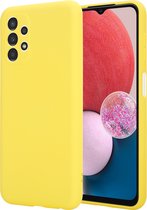 ShieldCase Hoesje geschikt voor Samsung Galaxy A13 4G / 5G siliconen hoesje - Siliconen case - Geel
