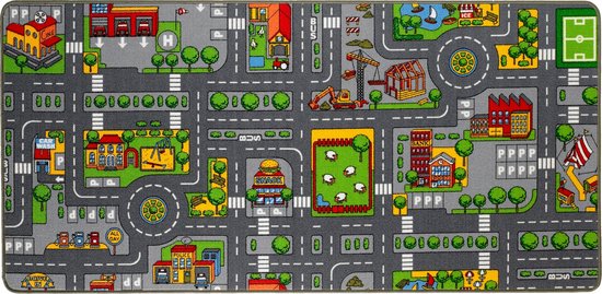 Duoplay Carpet street/farm large 80 x 120 cm — afbeelding 3