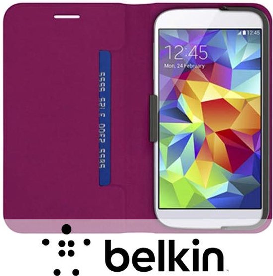Keel Wereldbol Opera Belkin Folio Hoesje voor Samsung Galaxy S5 - Paars | bol.com