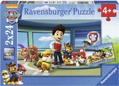 Puzzel 2x24 stukjes Paw Patrol hulpvaardige speurneus