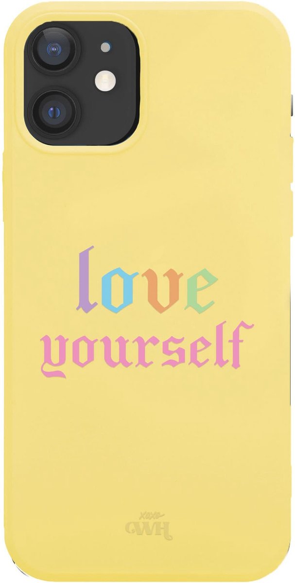 Love Yourself Yellow - iPhone Rainbow Quotes Case