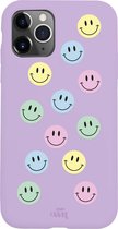 xoxo Wildhearts case voor iPhone 11 Pro - Smiley Colors Purple - iPhone Color Case