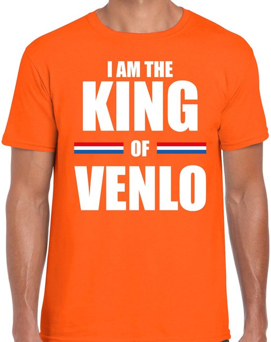 Kers legaal Koopje Koningsdag t-shirt I am the King of Venlo - oranje - heren - Kingsday Venlo  outfit /... | bol.com