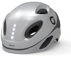 Briko Fietshelm E - One Led Fietshelm ZILVER - Maat Size L