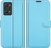 Realme GT Neo2 Hoesje - Mobigear - Classic Serie - Kunstlederen Bookcase - Blauw - Hoesje Geschikt Voor Realme GT Neo2