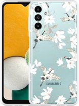 Hoesje Geschikt voor Samsung Galaxy A13 White Bird