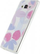 Xccess Rubber Case Samsung Galaxy A5 Transparent / Floral Pink