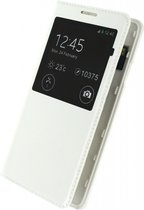 Samsung Galaxy Alpha Hoesje - Mobilize - S-View Serie - Kunstlederen Bookcase - Wit - Hoesje Geschikt Voor Samsung Galaxy Alpha