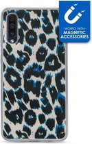 Samsung Galaxy A30s Hoesje - My Style - Magneta Serie - TPU Backcover - Blue Leopard - Hoesje Geschikt Voor Samsung Galaxy A30s