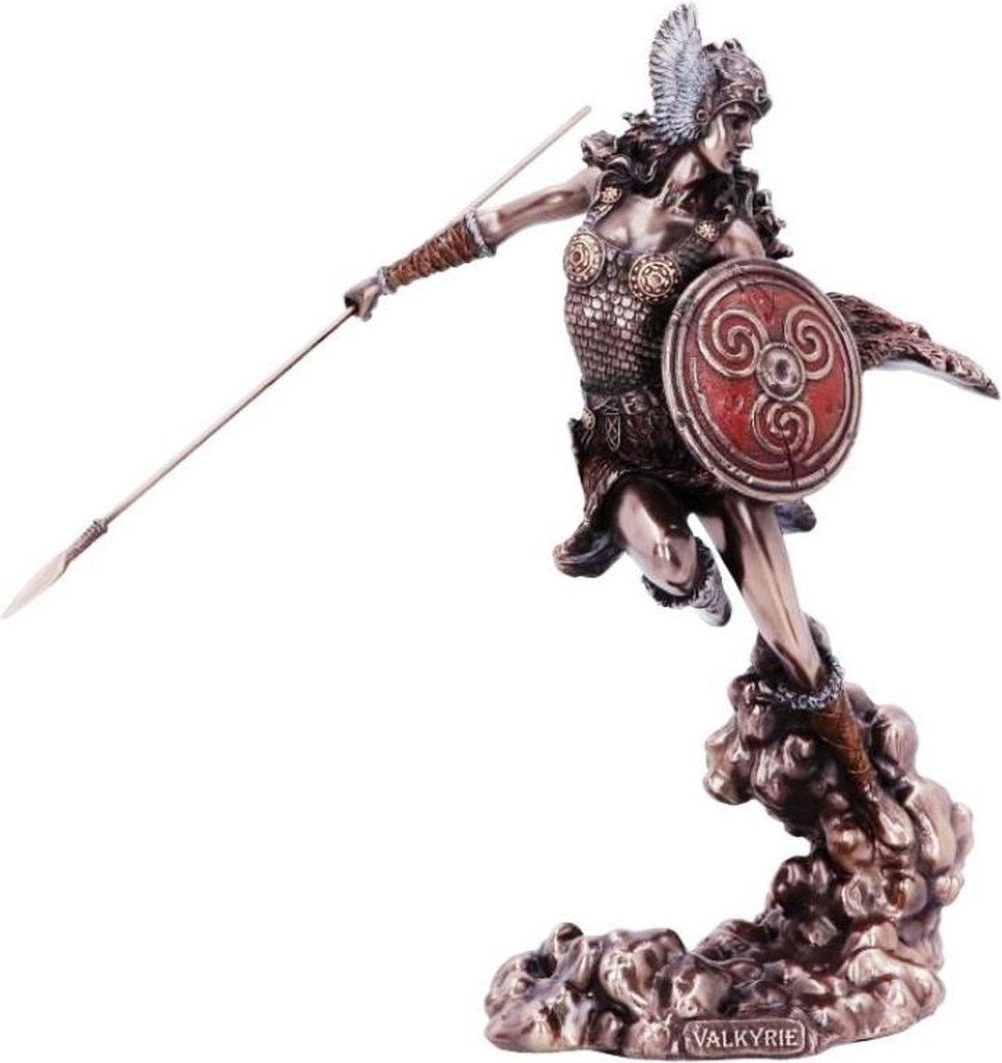 Veronese Design - Gebronsd  Beeld - Noorse Godin Valkyrie - 23cm