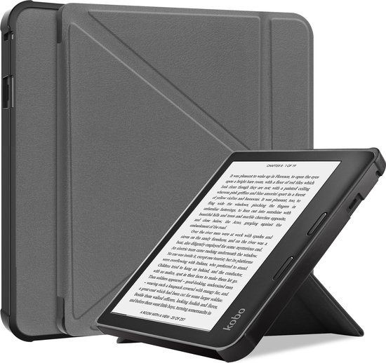 Kobo Libra 2 Case Case Sleep Cover Premium Case - Grijs