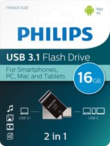 Philips 2 in1 USB stick 3.1/USB C - 16GB - FM16DC152B