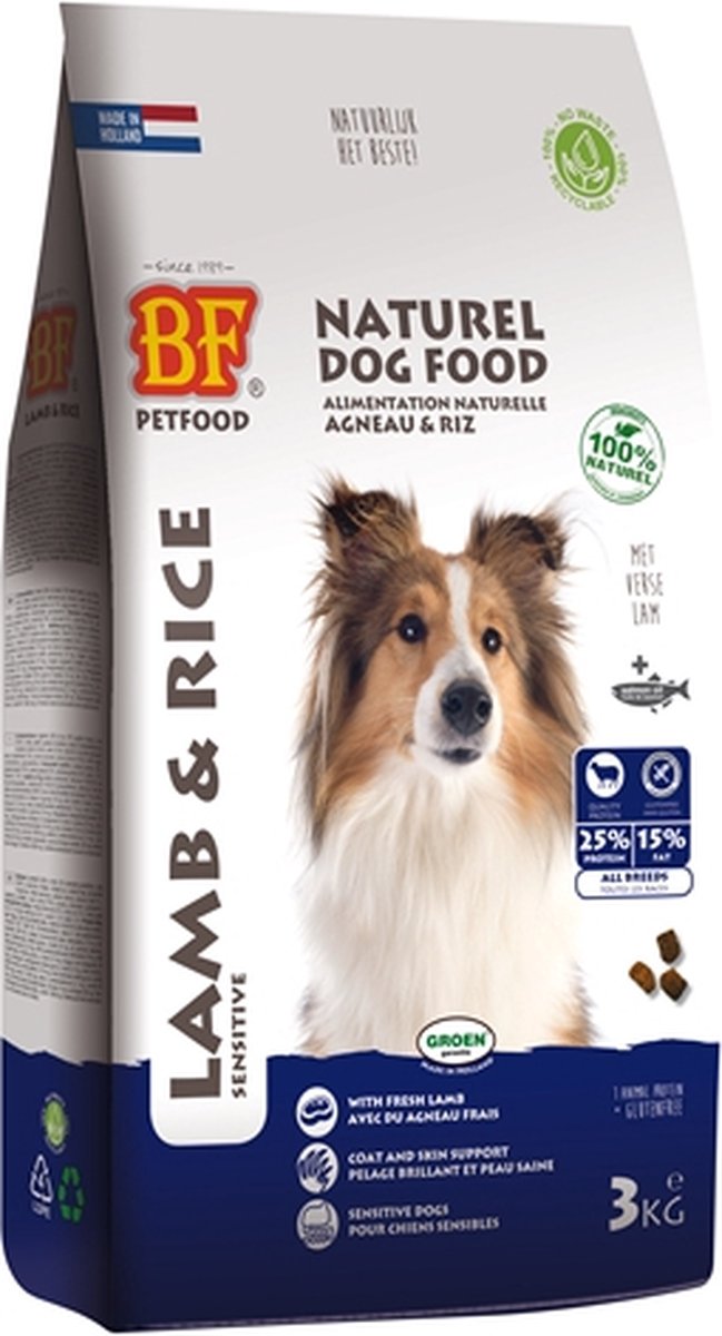 Biofood Hondenvoer - Lam/Rijst - 3 kg