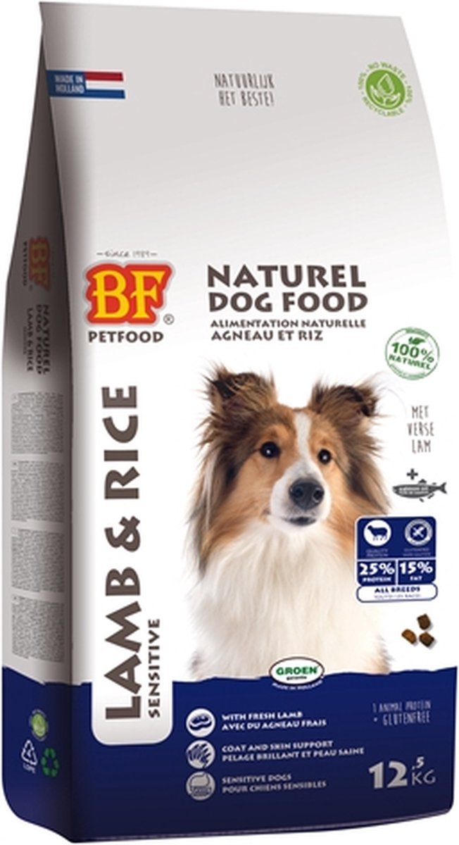 Biofood Hondenvoer - Lam & Rijst - 12.5 kg