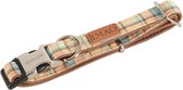 Zolux halsband voor hond  imao scott blauw / beige 40-65x2,5 cm