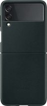 Lederen Hoesje - Samsung Galaxy Z Flip3 5G - Groen