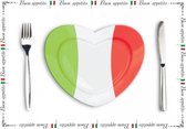 30x Sets de table en papier Italie