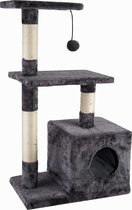 Capture Pets Love, "Dream" Premium Krabpaal, katten speeltoren, kattenboom, grijs, 85 cm hoog, …