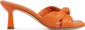 Unisa Vrouwen Leren    Slippers /   - Muir - Oranje - Maat 372