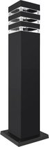 LED Tuinverlichting - Staande Buitenlamp - Tulex Malby - Aluminium - Mat Zwart - E27 Fitting - Vierkant - 60cm