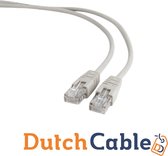 DutchCable CAT5e 0.5 meter grijs - Internet kabel - Netwerkkabel - LAN - UTP - CAT5 - RJ45