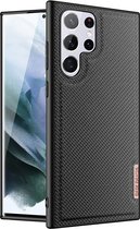 Dux Ducis - Hoesje geschikt voor Samsung Galaxy S22 Ultra - Fino Series - Back Cover - Zwart