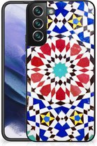 Smartphone Hoesje Geschikt voor Samsung Galaxy S22 Pro Cover Case met Zwarte rand Mozaïek