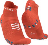 Compressport Pro Racing Socks v4.0 Run Low Orangeade/Fjord Blue - Hardloopsokken