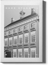 Walljar - Oude Stadhuis van Breda - Muurdecoratie - Poster met lijst
