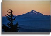 Walljar - Mount Jefferson - Muurdecoratie - Canvas schilderij