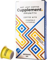 Cupplement | Immunity blend medium roast lungo | 60 Nespresso koffiecups | Koffie met vitamines en mineralen | Duurzame biologische afbreekbare koffie capsules