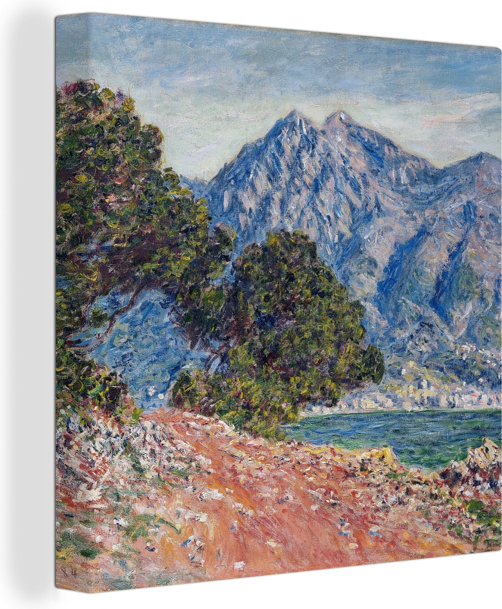 Canvas Schilderij Cap Martin- Schilderij van Claude Monet - 90x90 cm - Wanddecoratie - OneMillionCanvasses