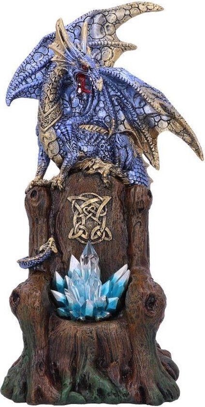Nemesis Now Beeld/figuur Sapphire Throne Protector Draak Multicolours - LED - 26cm