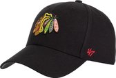 47 Brand NHL Chicago Blackhawks Cap H-MVP04WBV-BKA, Mannen, Zwart, Pet, maat: One size