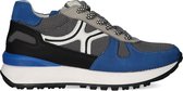 Braqeez 422272-123 Jongens Lage Sneakers - Blauw/Grijs - Leer - Veters
