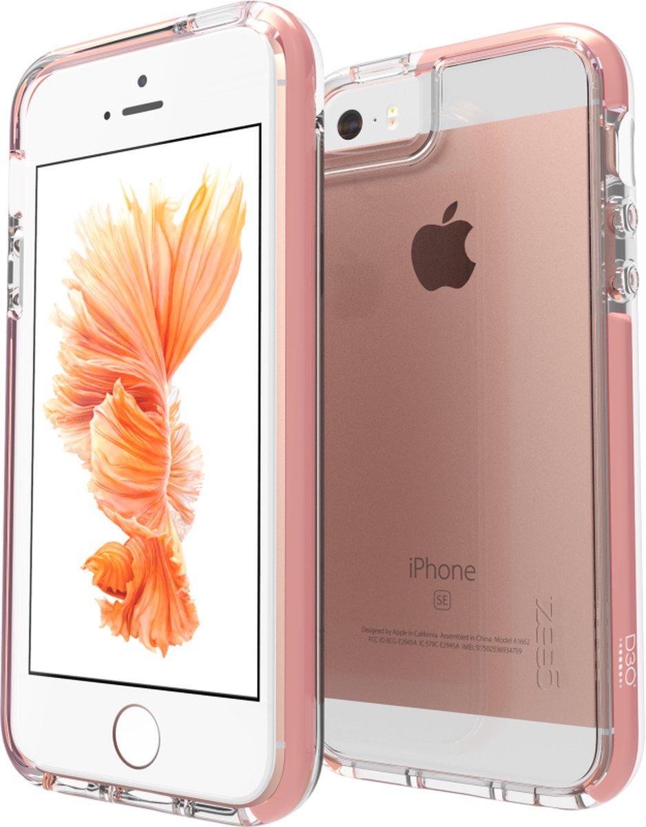 Apple iPhone 5/5s/SE Hoesje - Gear4 - Piccadilly Serie - Hard Kunststof Backcover - Roségoud - Hoesje Geschikt Voor Apple iPhone 5/5s/SE