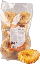 Duvo+ meat! kip & runderhuid bagels medium 10-12cm - 2500g - ± 22st