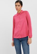 Vero Moda Blouse Vmnatalia L/s Shirt Sb2 10267157 Shocking Pink Dames Maat - L