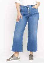 LOLALIZA 7/8 jeans met hoge taille - Blauw - Maat 40