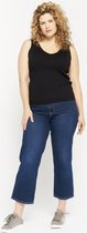 LOLALIZA Geribbelde tank top - Zwart - Maat M